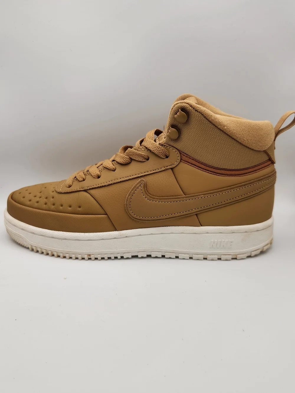 Size 8 - Nike Court Vision Winter Mid Elemental Gold